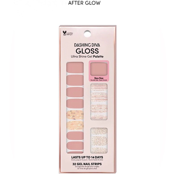 Dashing Diva Nail Gel Strips Gloss 2x Palette Ultra Shine with 32 each Host Pick - Picture 2 of 8